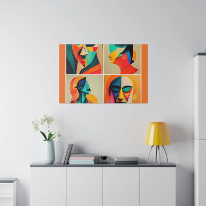 Abstract Faces Wall Art Printify