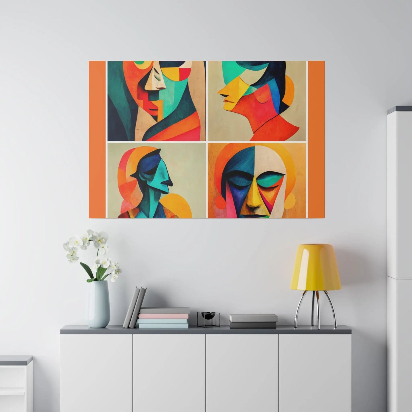 Abstract Faces Wall Art Printify