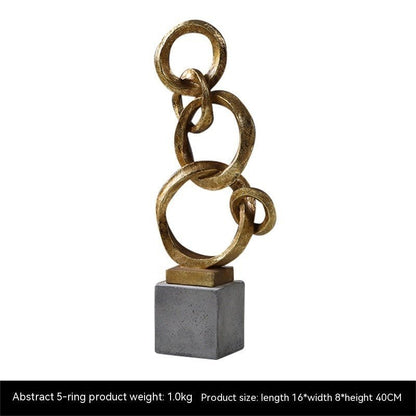 Abstract Ring Ornaments