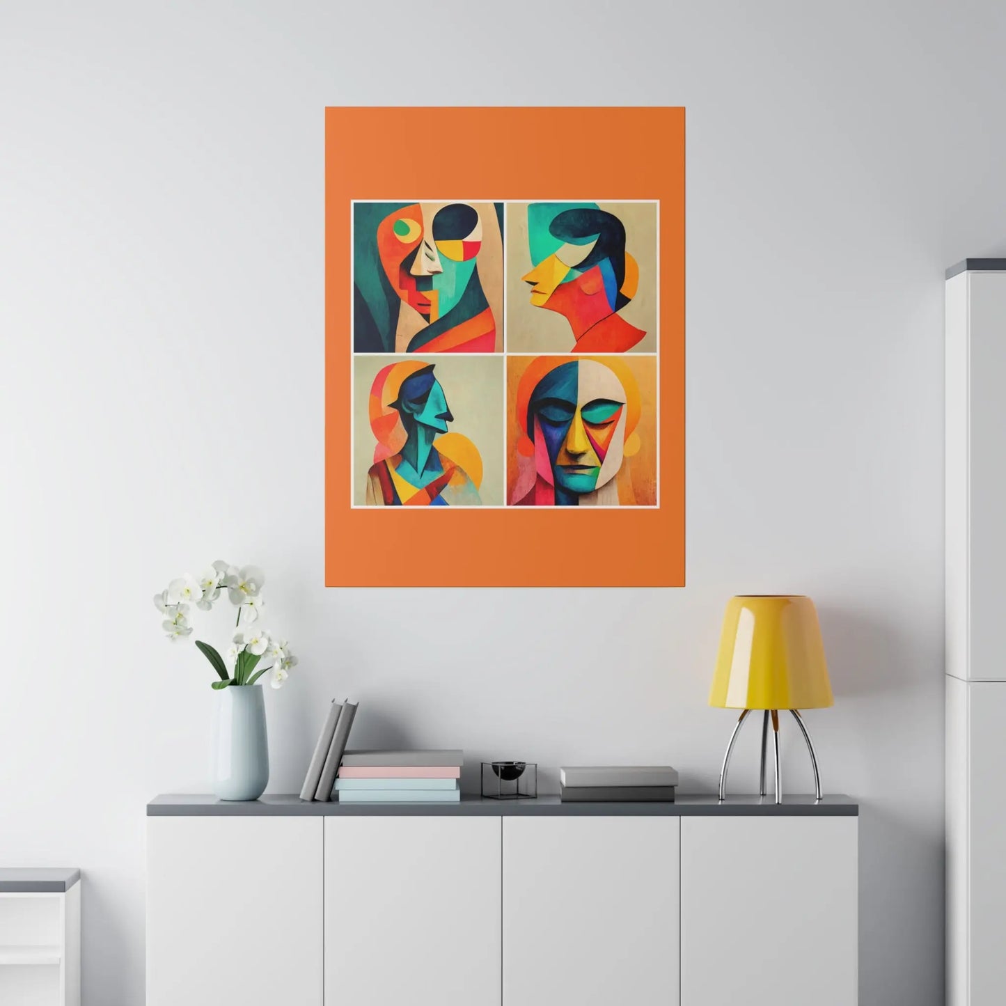 Abstract Faces Wall Art Printify