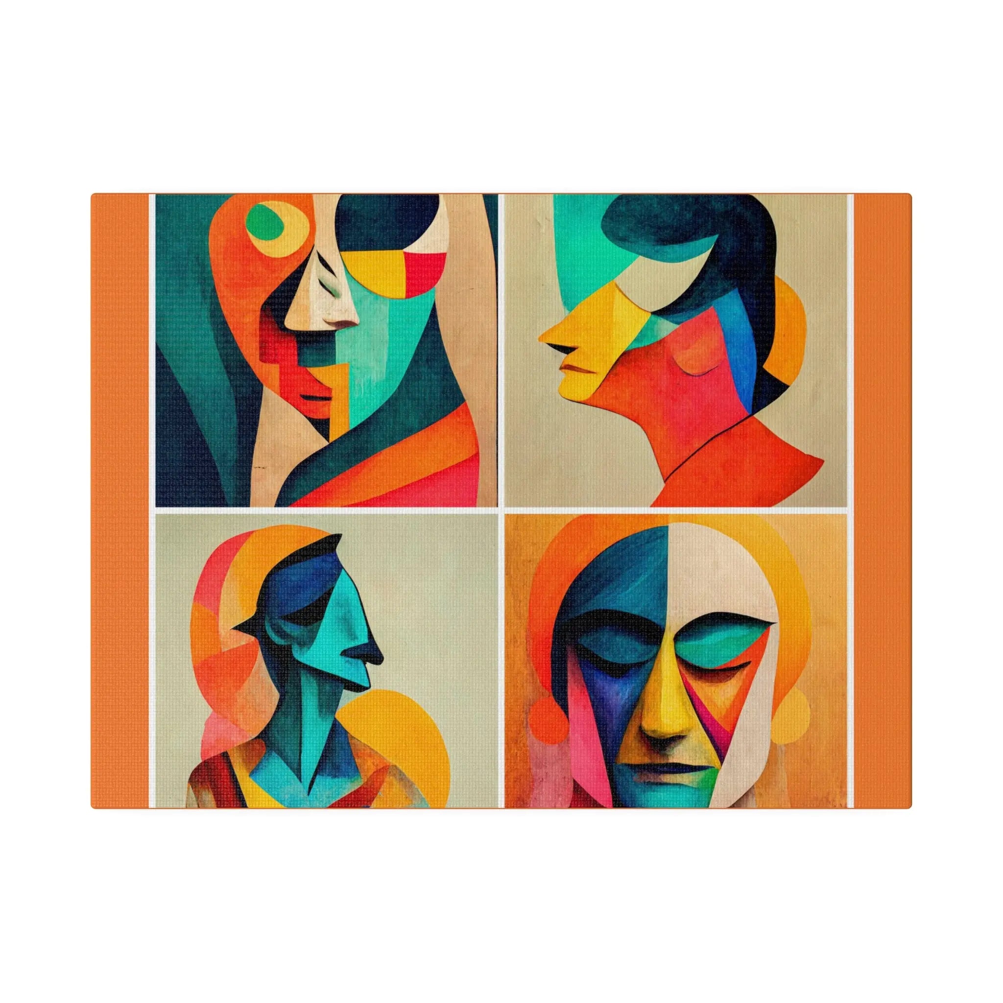 Abstract Faces Wall Art Printify