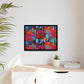 Abstract painting, Black Frame Printify