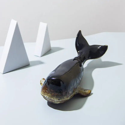 Ceramic Ornaments Simulate Whale Londecor
