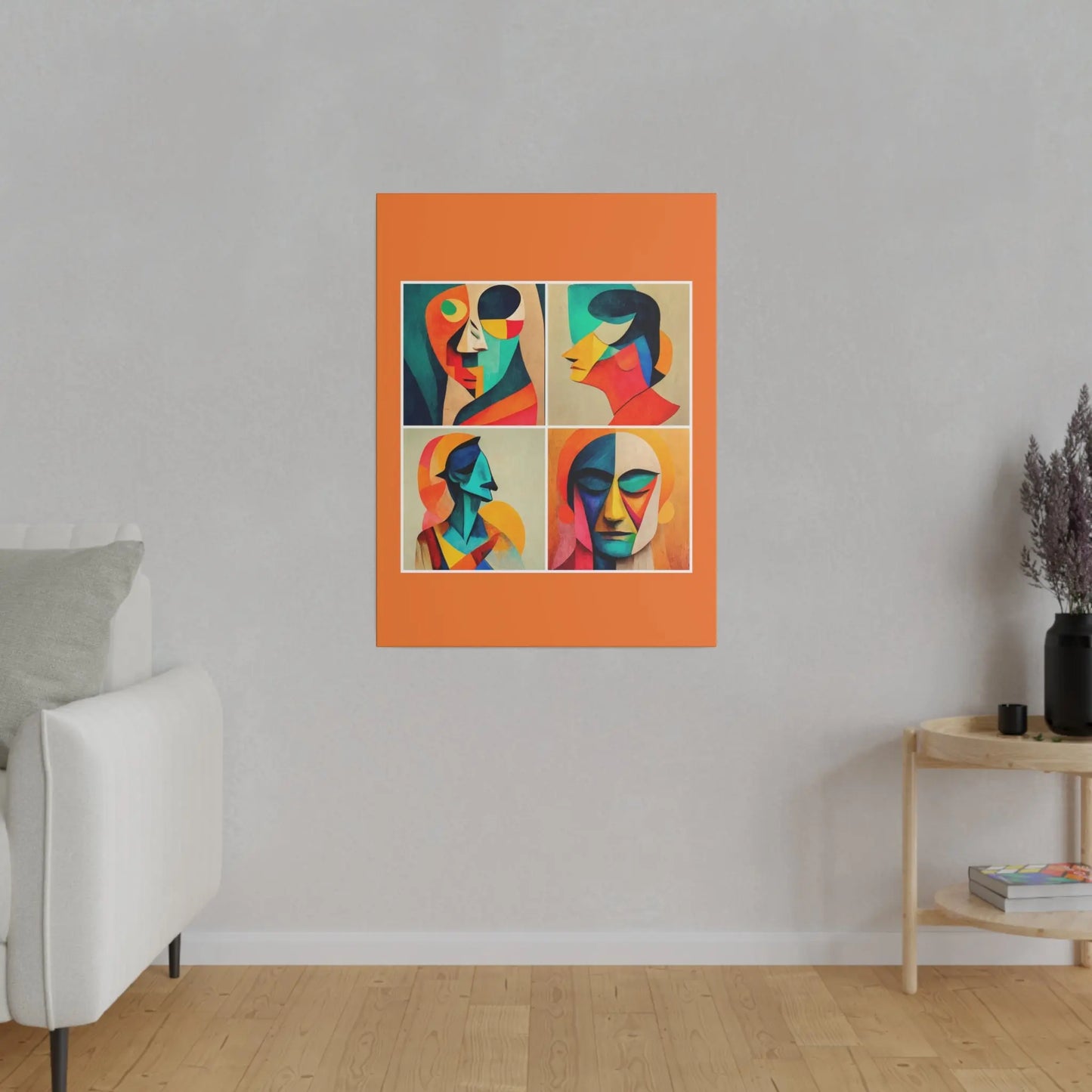 Abstract Faces Wall Art Printify