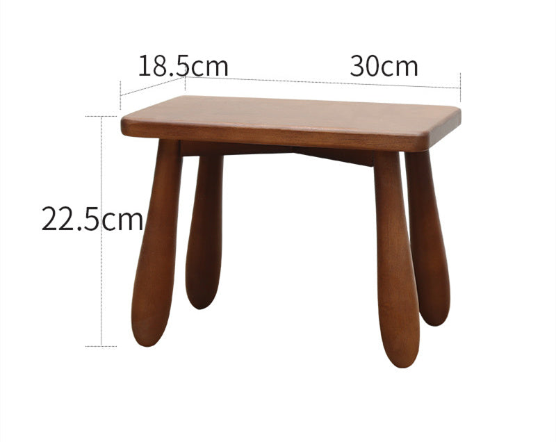 Solid Wood Low Stool