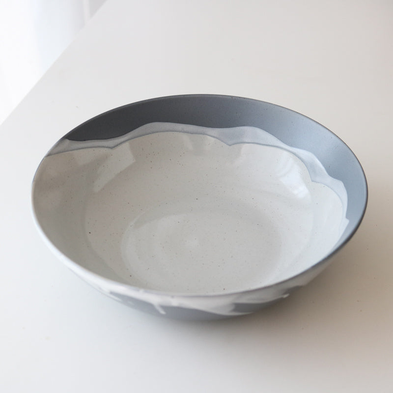 Ceramic grey plate