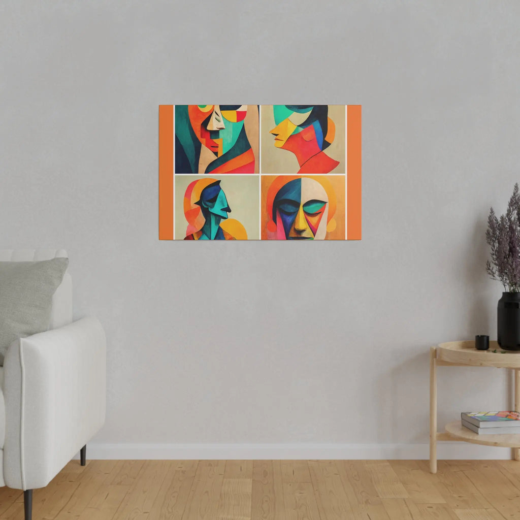 Abstract Faces Wall Art Printify