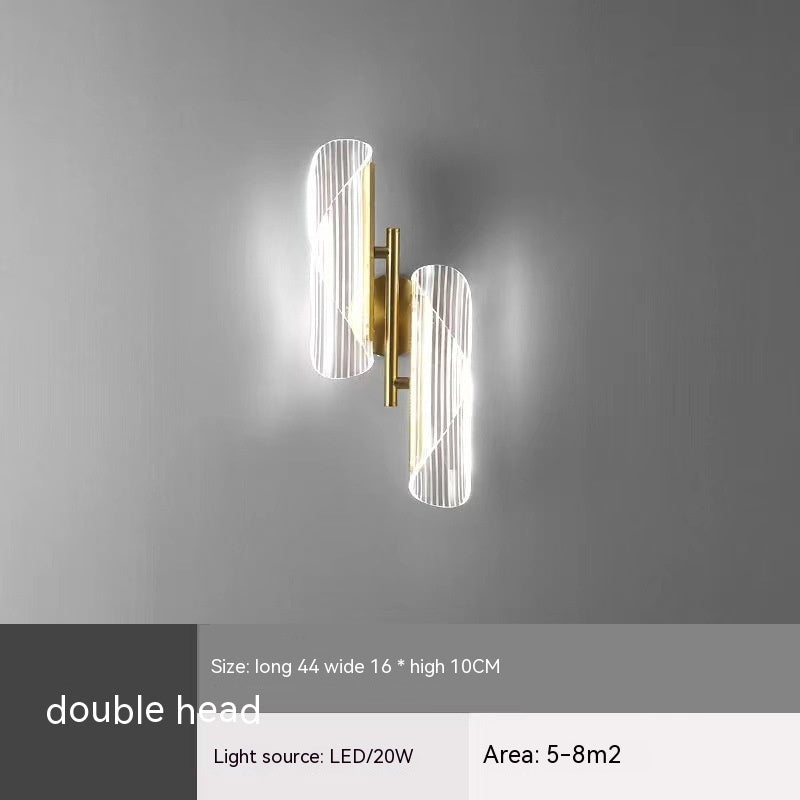 Living Room Television Background Wall Stairs Hallway Corridor Lamps