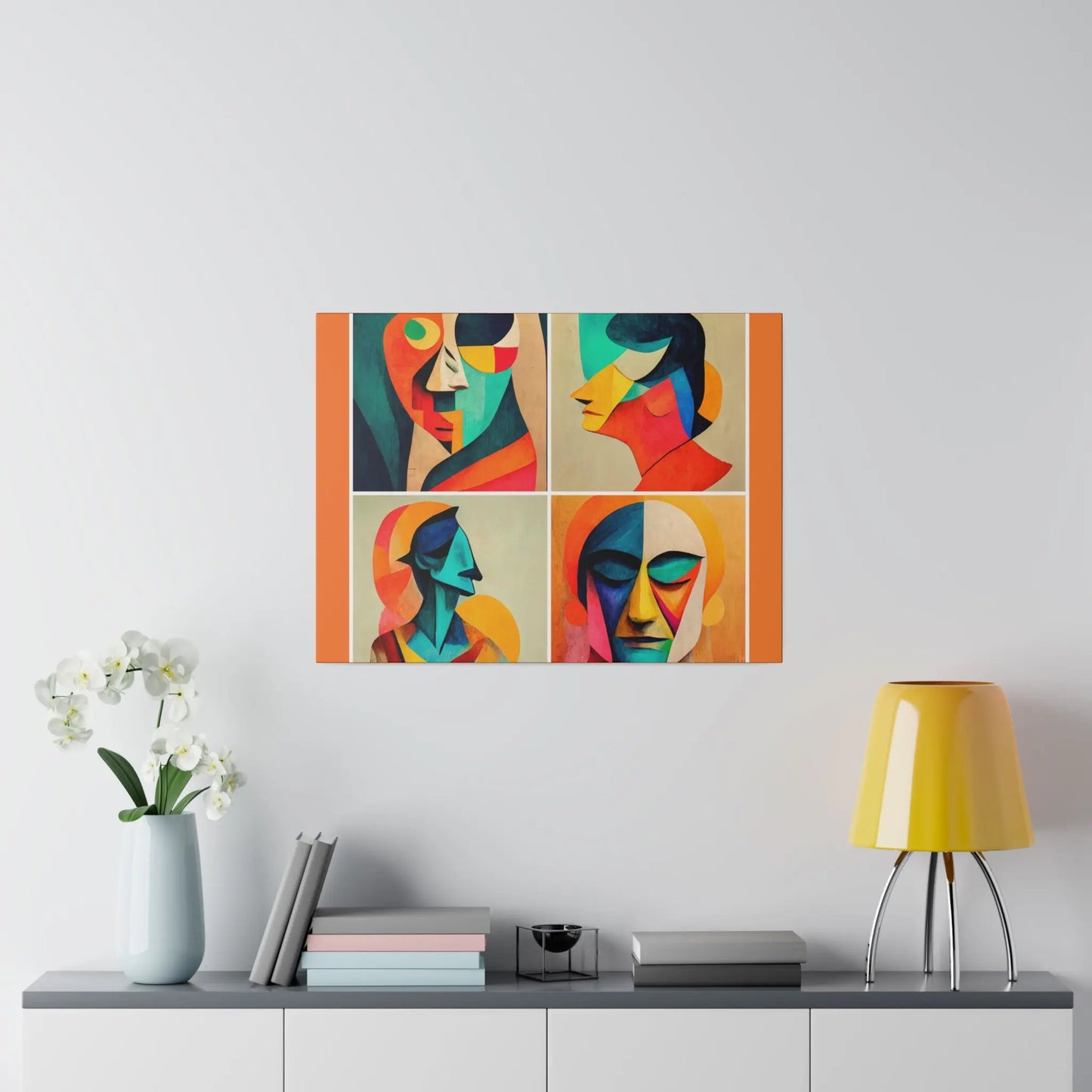 Abstract Faces Wall Art Printify