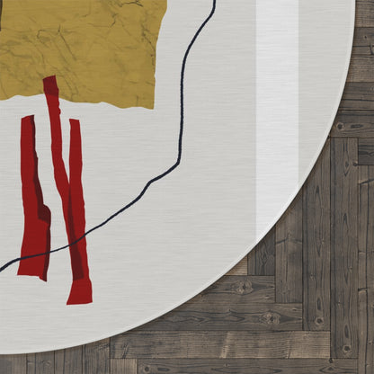 Abstract Round Rug Printify