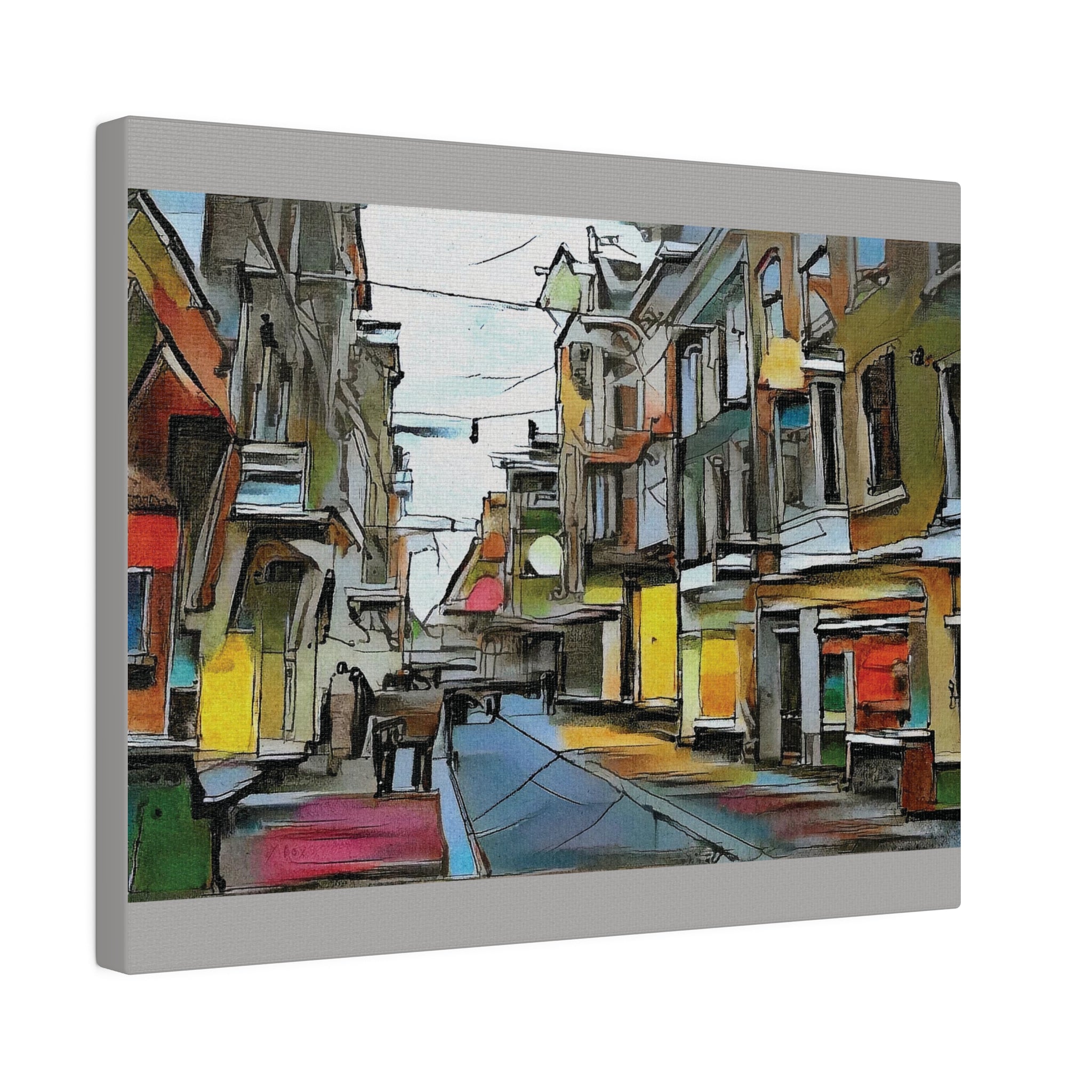 On The High Street Canvas Printify