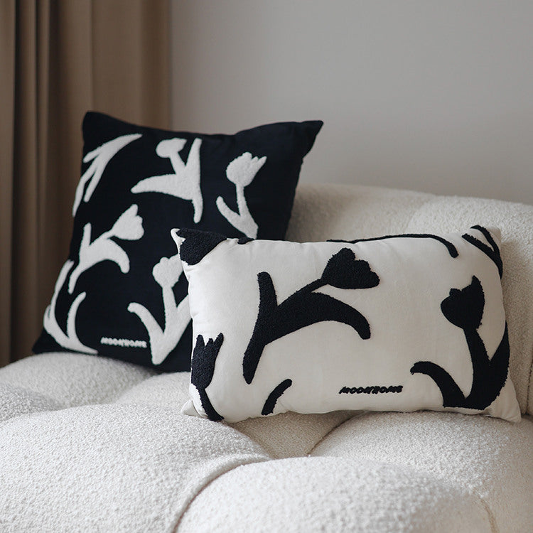 Black And White Sofa Pillowcase