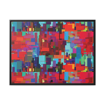 Abstract painting, Black Frame Printify