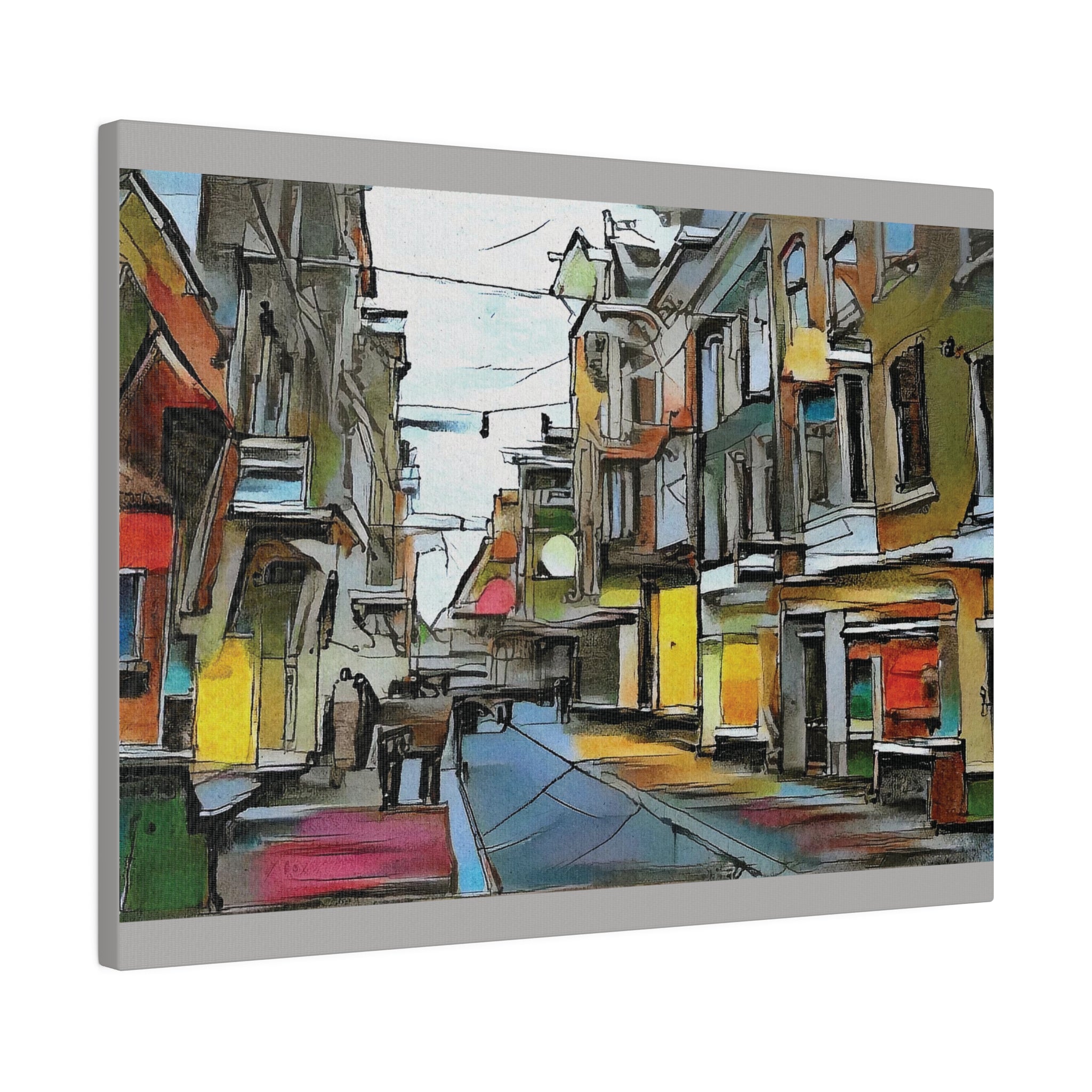 On The High Street Canvas Printify