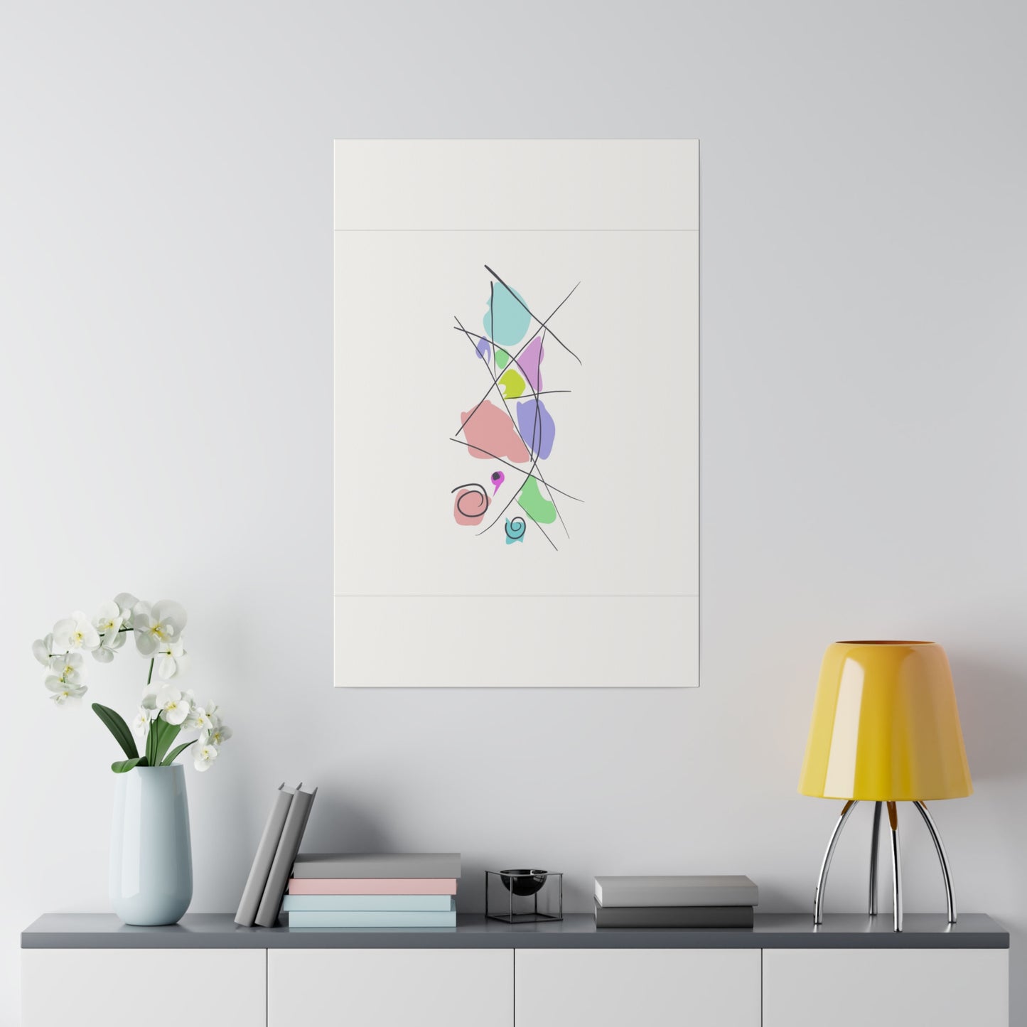 Pastels & Doodles Wall Art Printify