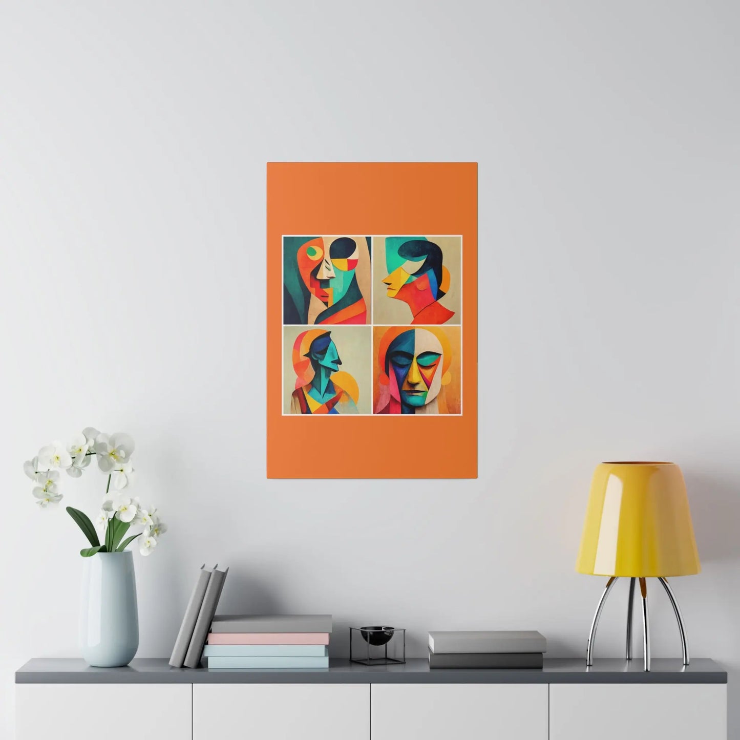 Abstract Faces Wall Art Printify