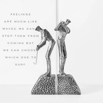 Golf Player Book End Londecor