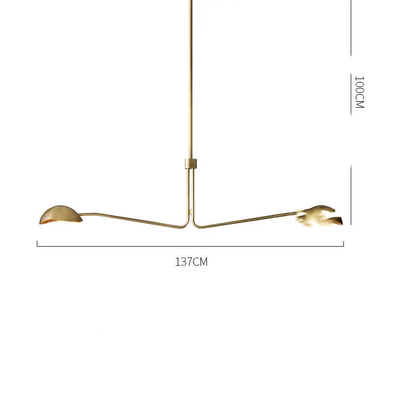 Minimalist Full Copper Creative Fashion Chandelier Londecor