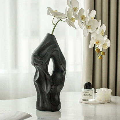 Black vase
