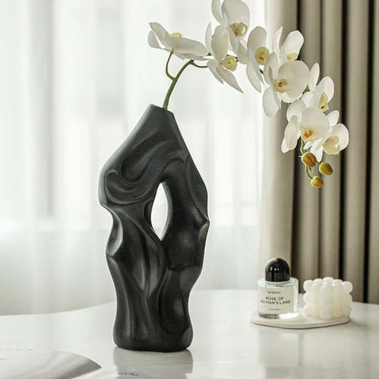 Black vase