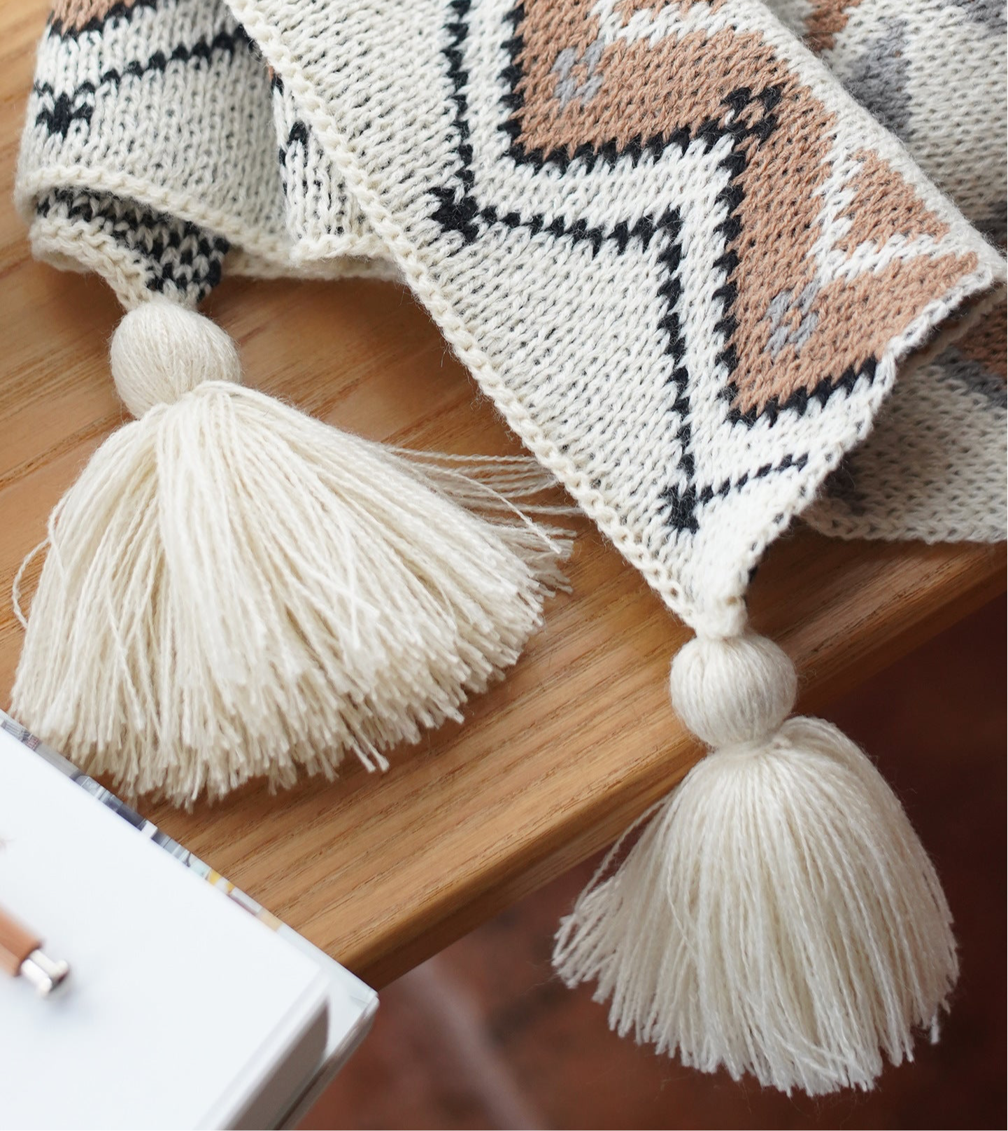 Knitted Bohemian throws
