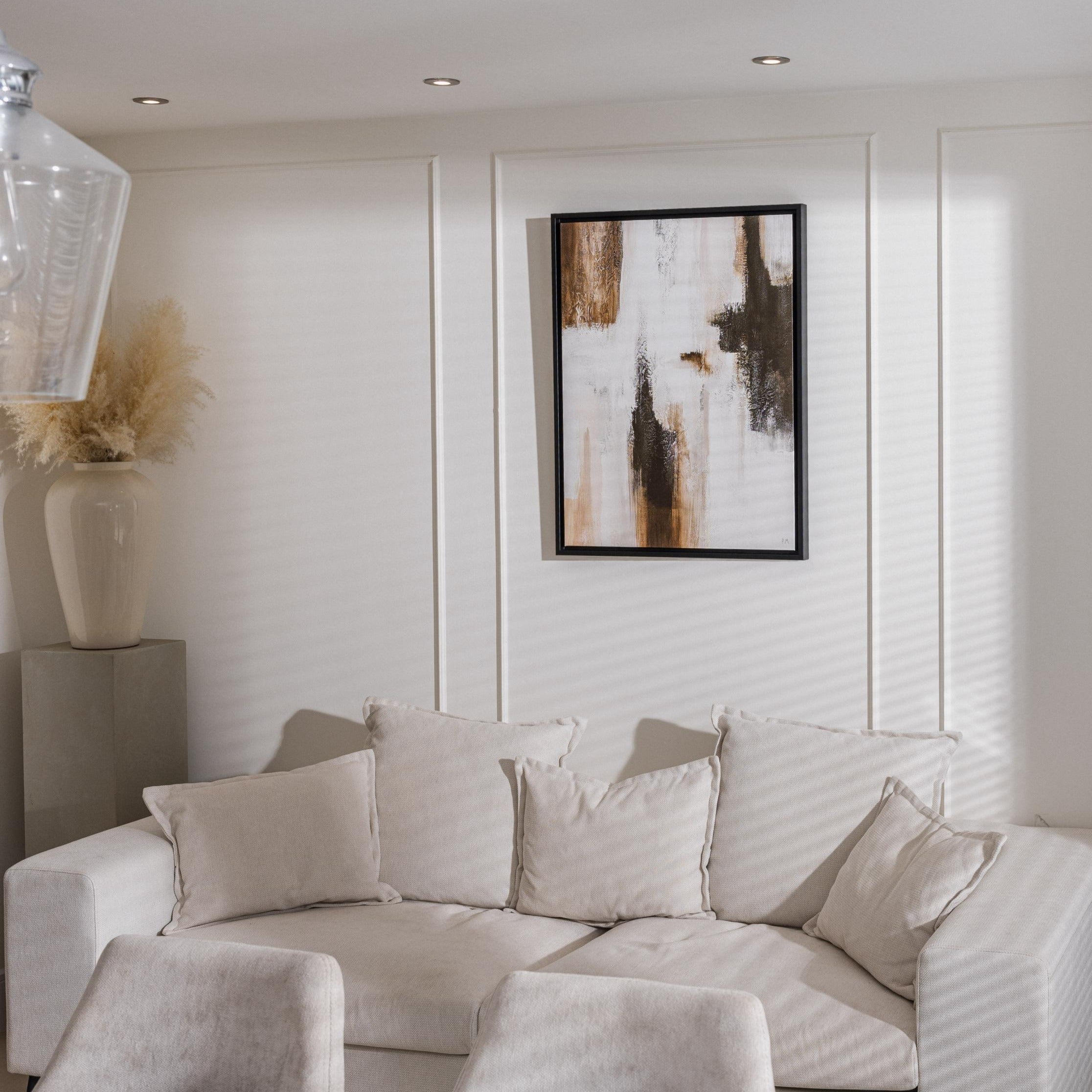 Casa I Portrait Framed Printed Canvas