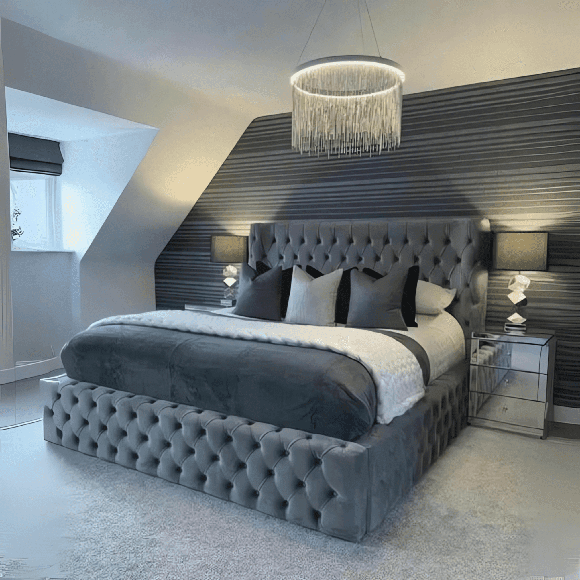 Eikko Wingback Bed frame UK