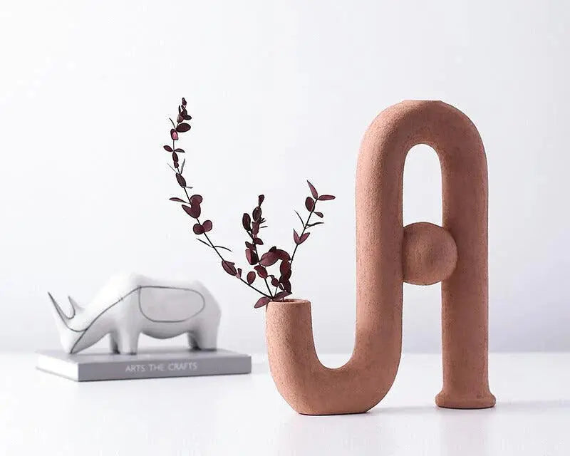 Fashion Flower Arrangement Geometric Vase Londecor