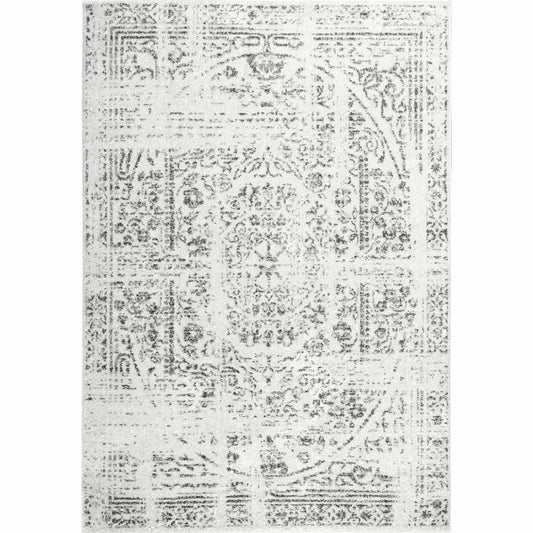 Helen Power Loom Grey/Off-White Rug