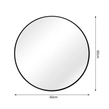 Round Framed Wall Mounted Mirror