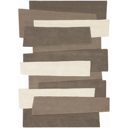 Pebbles Hand-Tufted Brown/Cream Area Rug