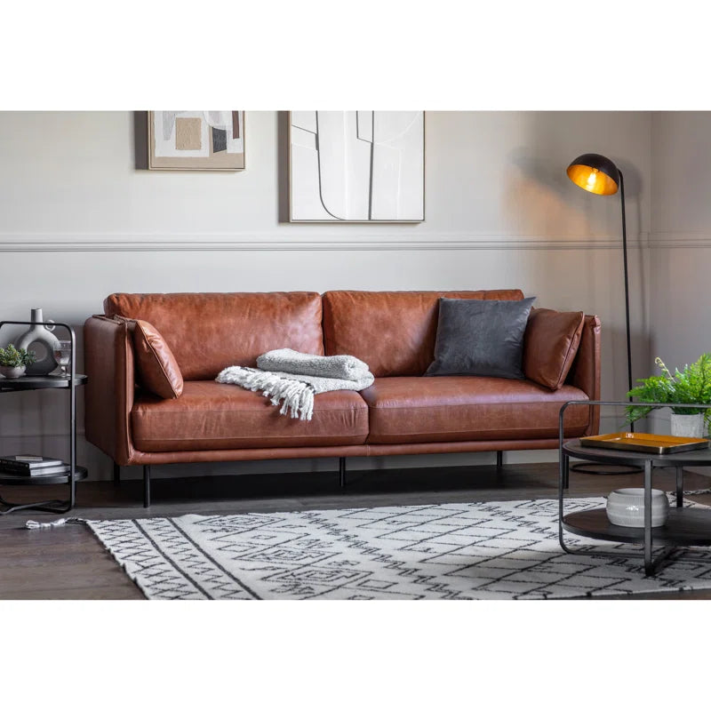 Barbuda Genuine Leather 3 Seater Sofa