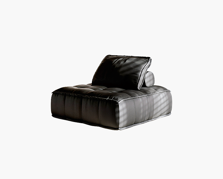 Lani Modular Seater Sofa, Single Seater, Black