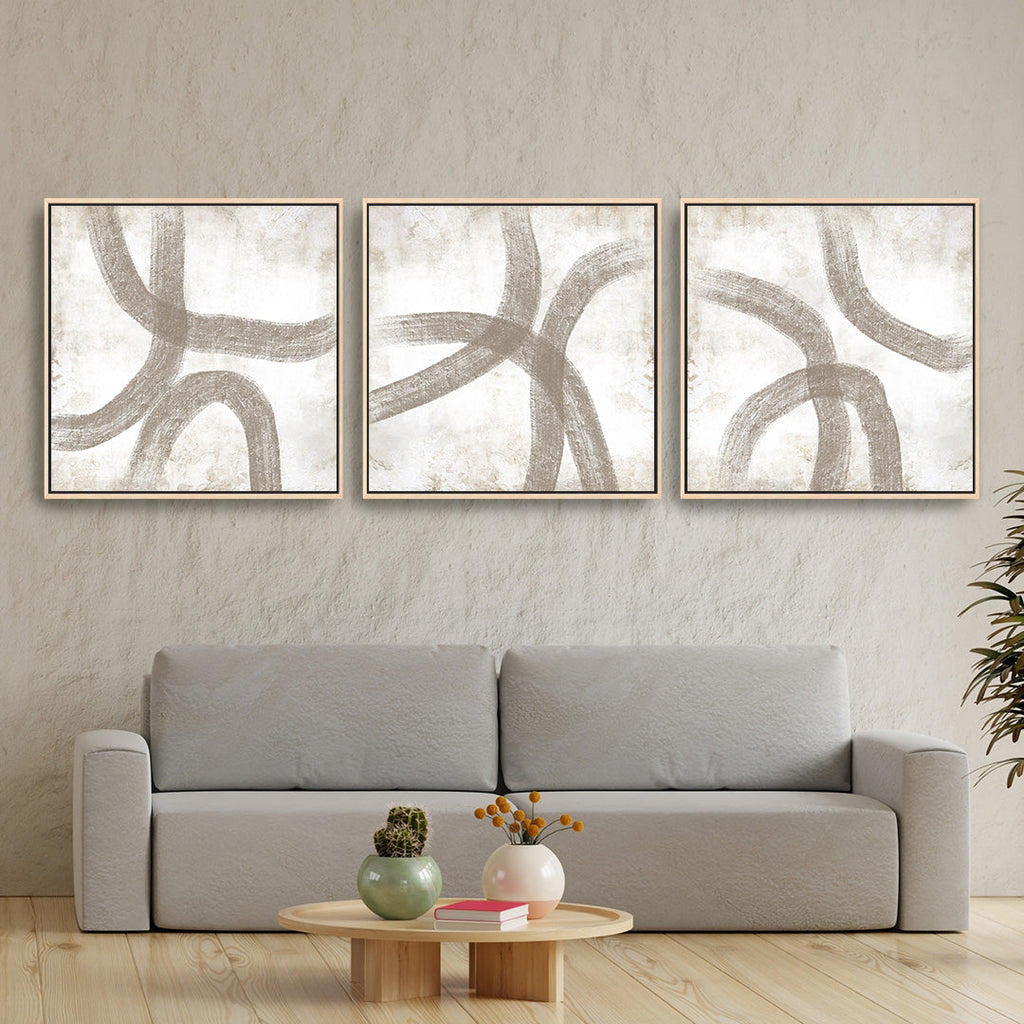 Myro Square Framed Canvas Set of 3
