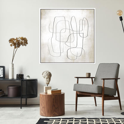 Fina I Square Framed Printed Canvas