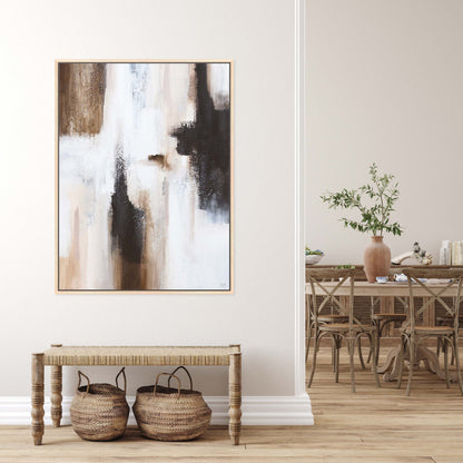 Casa I Portrait Framed Printed Canvas