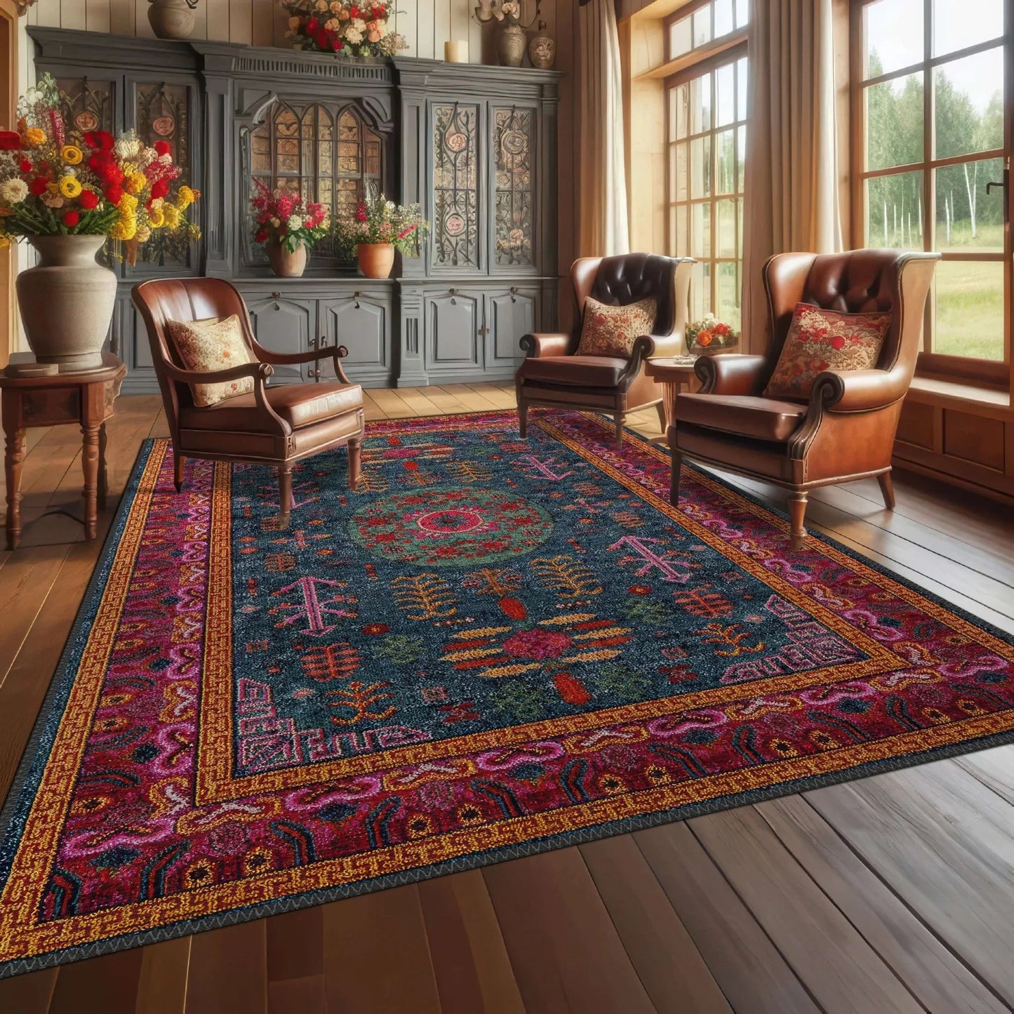 Bold Vintage-Inspired Rug