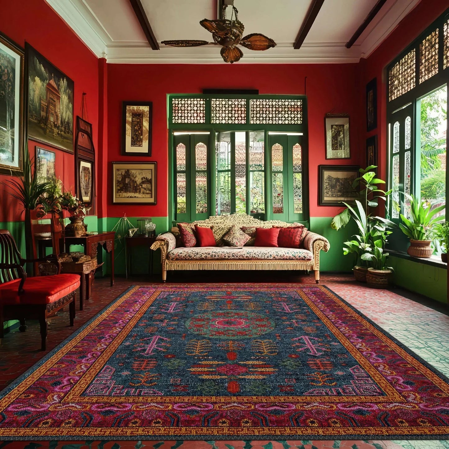 Bold Vintage-Inspired Rug