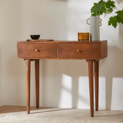 Scandinavian Walnut Oslo Console, Dressing Table, and Desk