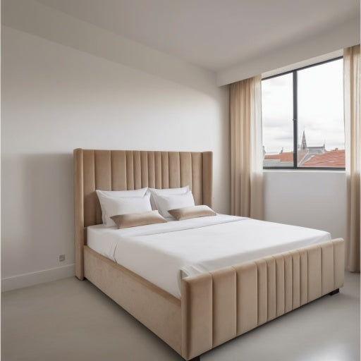 Vertical wingback bed