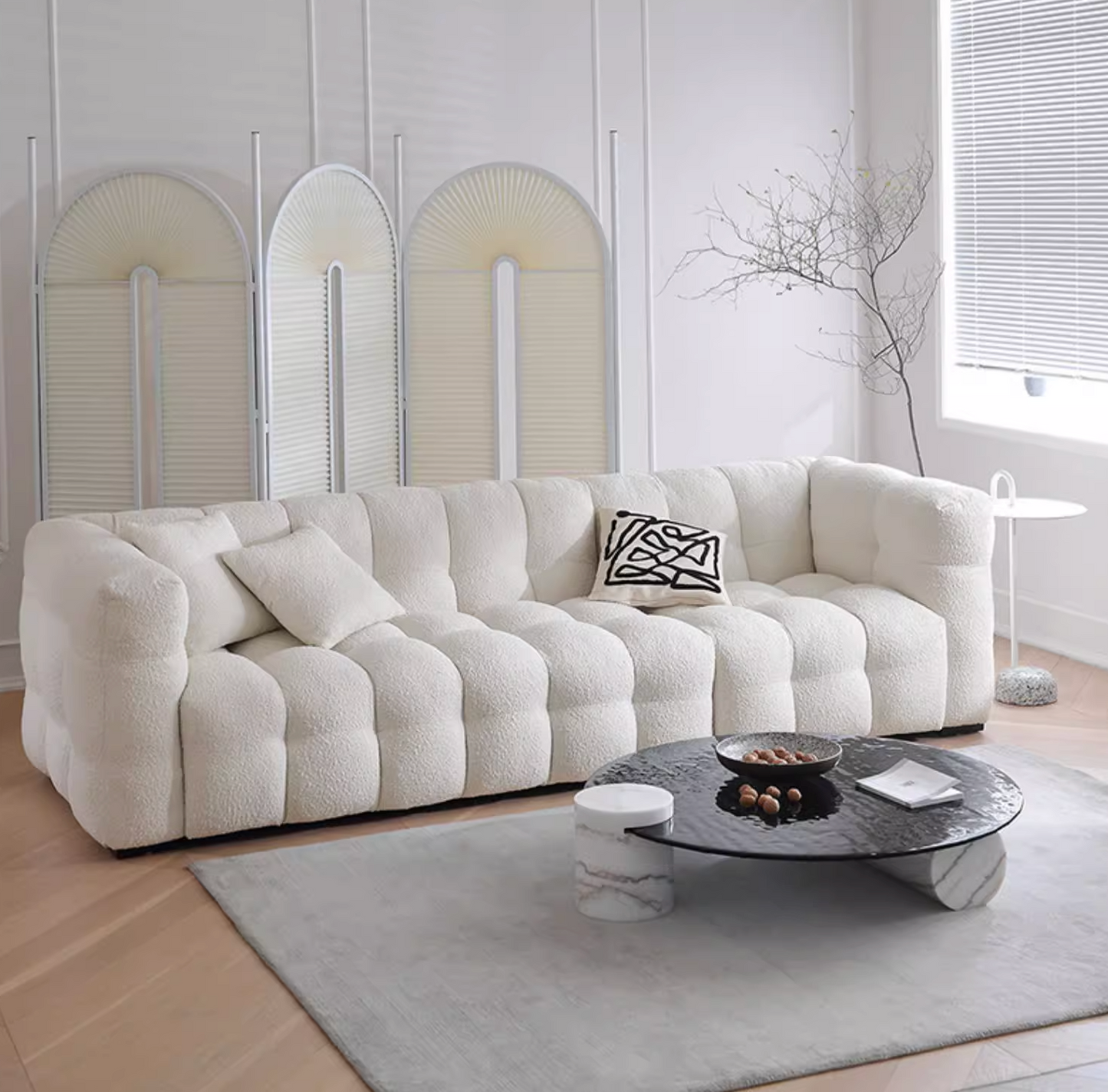 Baxter Coffee Table, Wave Top