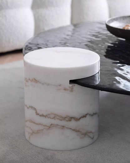 Baxter Coffee Table, Wave Top