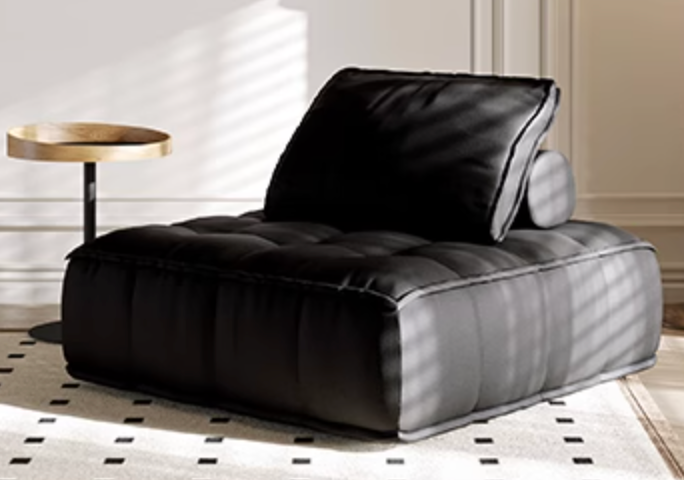 Lani Modular Seater Sofa, Single Seater, Black