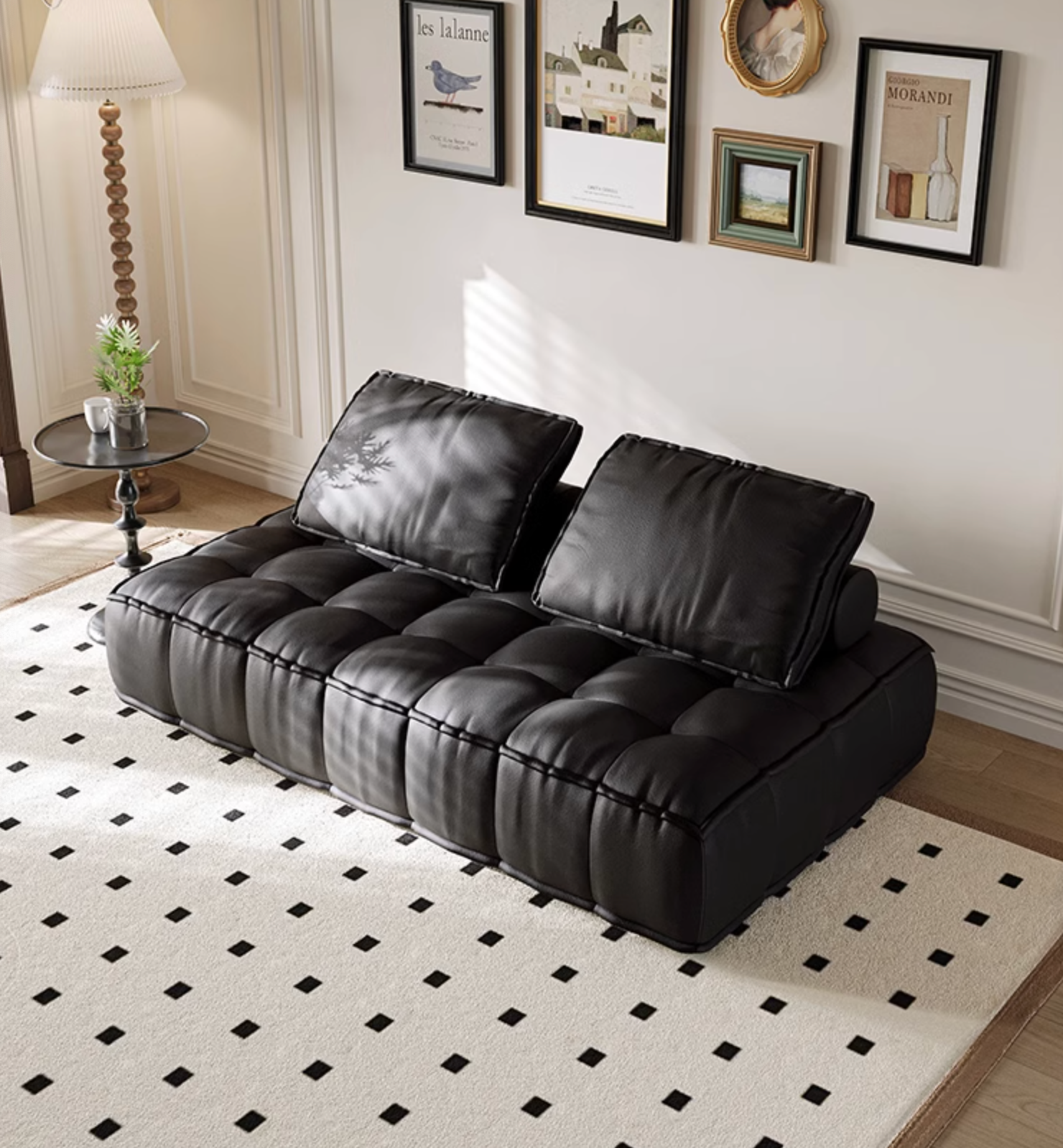 Lani Modular Seater Sofa, Single Seater, Black