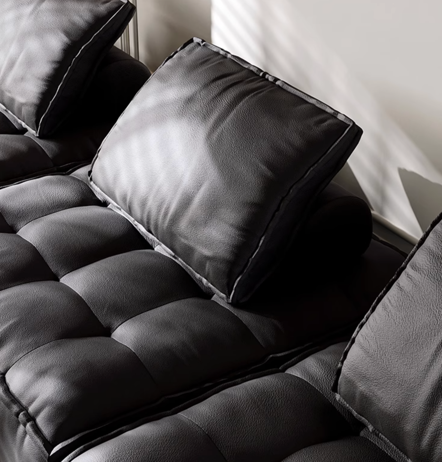 Lani Modular Seater Sofa, Single Seater, Black