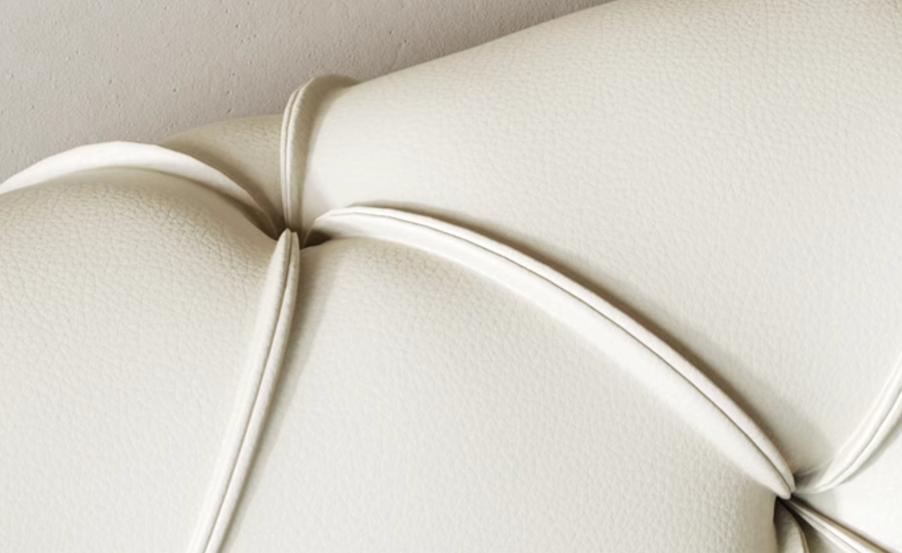 Baal King Size / Super King Size Bed, Leather, With Beside Table