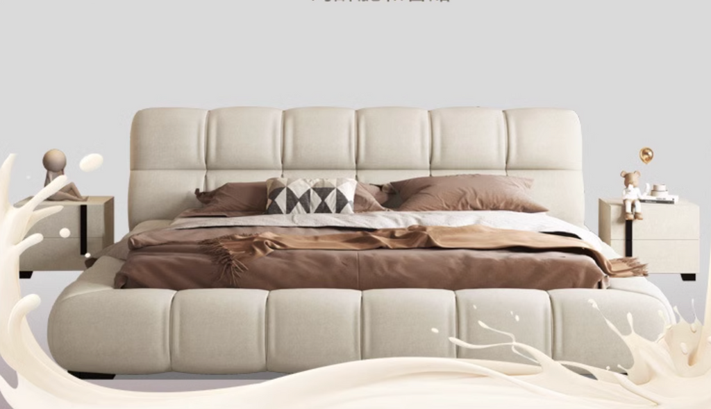 Bader King Size / Super King Size Bed, Velvet