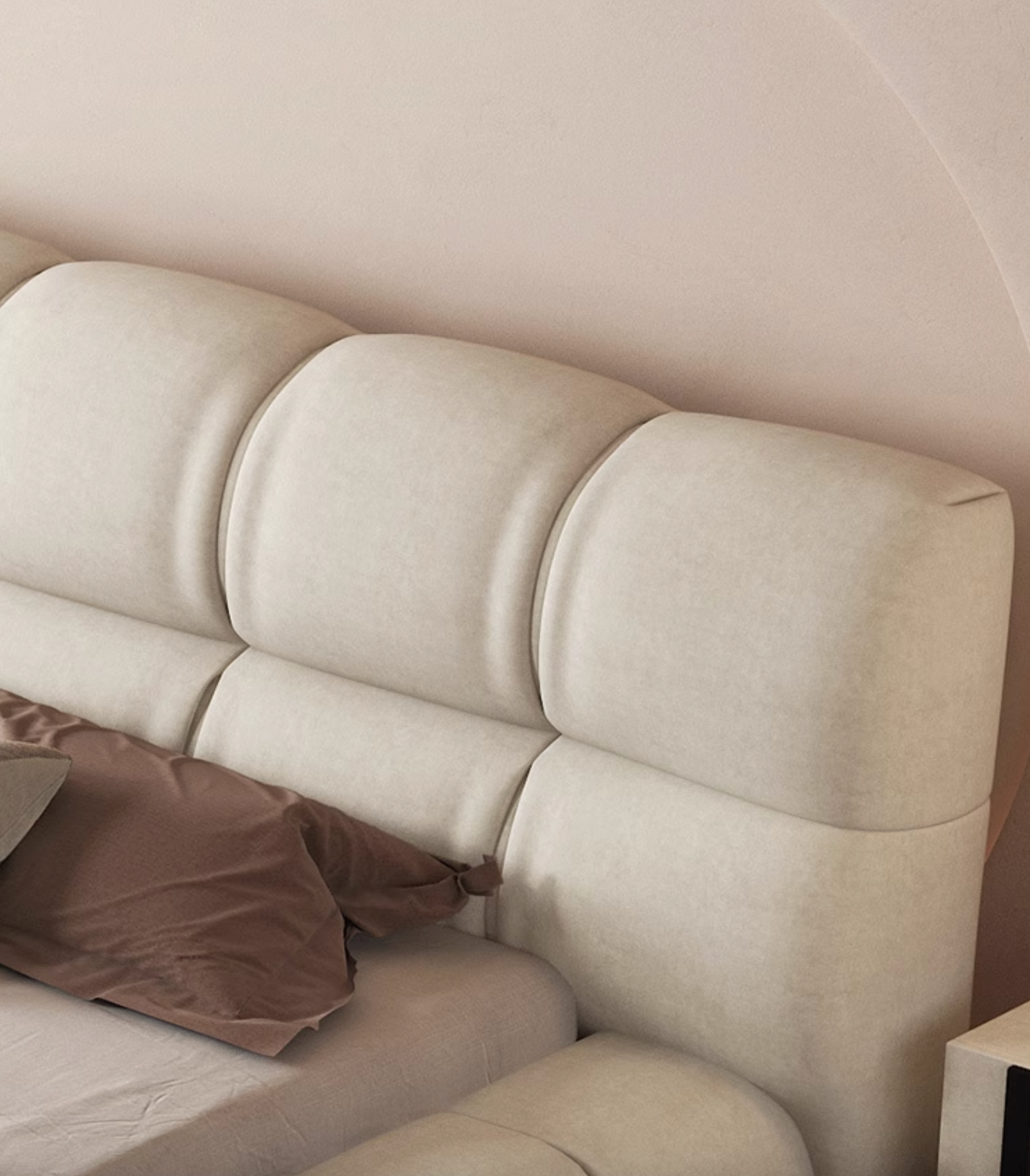 Bader King Size / Super King Size Bed, Velvet