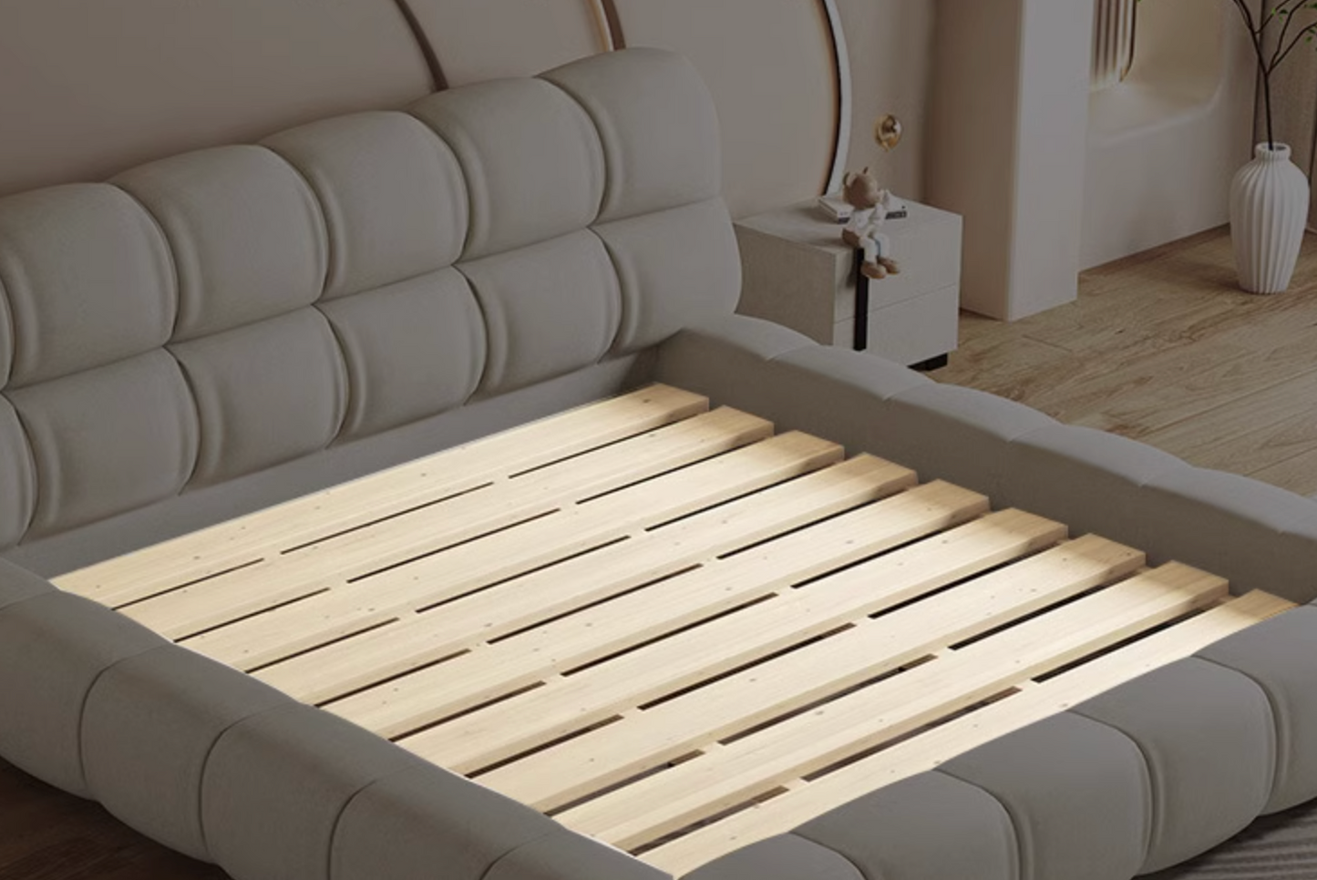 Bader King Size / Super King Size Bed, Velvet