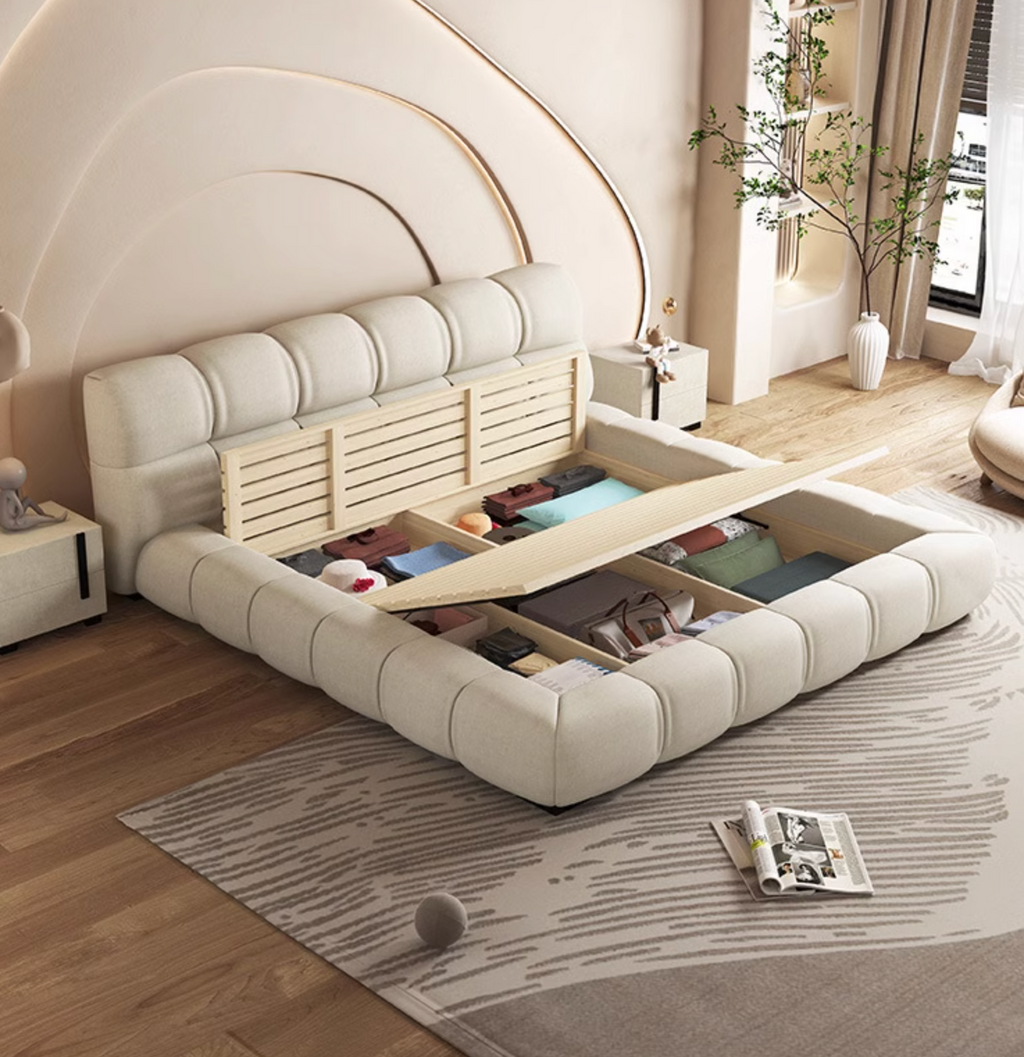 Bader King Size / Super King Size Bed, Velvet